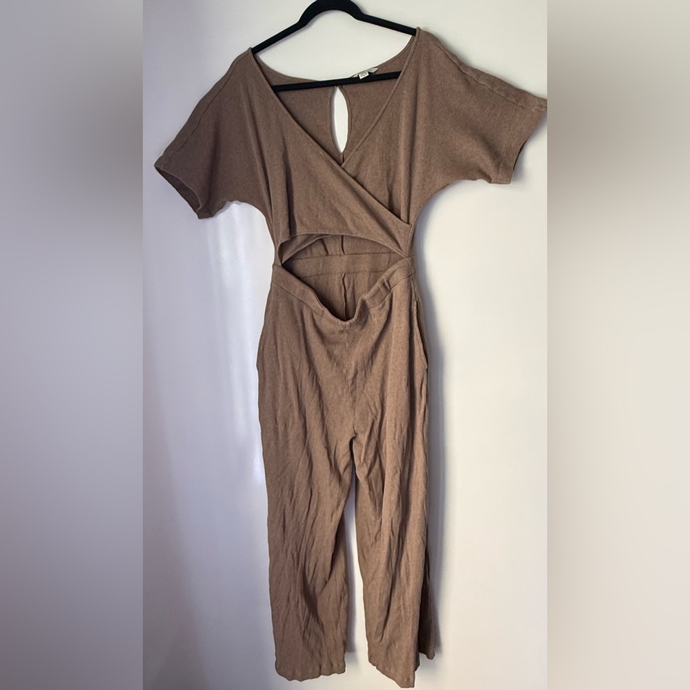 American Eagle ribbed body suit brown